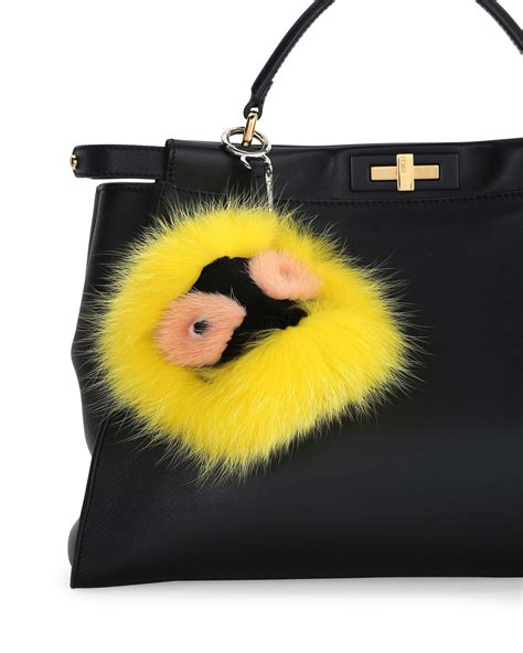 fendi fur charm sale|Fendi fur monster bag.